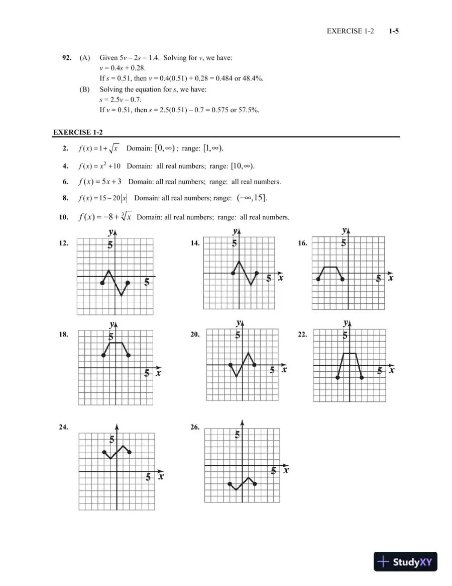 Solution Manual for Calculus for Business, Economics, Life Sciences and Social Sciences, 14th Edition, page 6