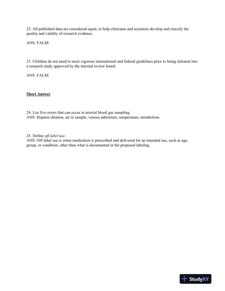 Neonatal and Pediatric Respiratory Care: A Patient Case Method, 1st Edition Test Bank, page 6