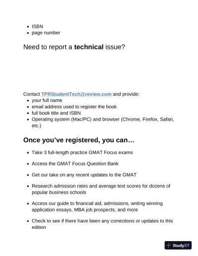 Princeton Review GMAT Focus Premium Prep : 3 Full-Length CAT Practice Exams + 2 Diagnostic Tests + Complete Content Review (2024) - Page 11 preview image