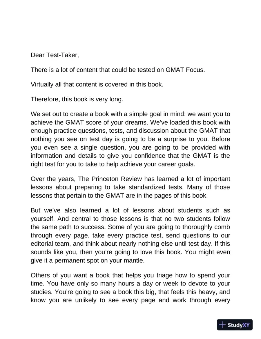 Princeton Review GMAT Focus Premium Prep : 3 Full-Length CAT Practice Exams + 2 Diagnostic Tests + Complete Content Review (2024), page 14