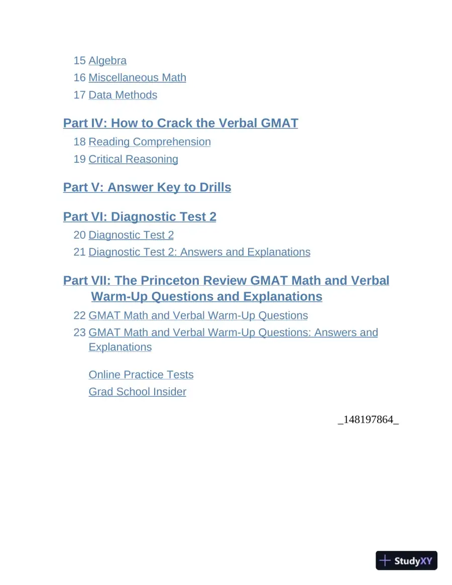 Princeton Review GMAT Focus Premium Prep : 3 Full-Length CAT Practice Exams + 2 Diagnostic Tests + Complete Content Review (2024), page 8