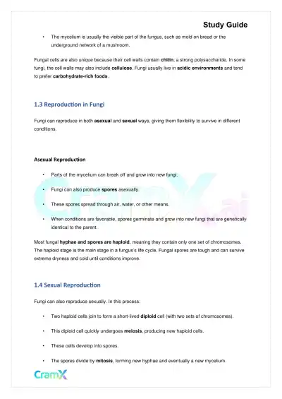 Biology - Fungi - Page 2 preview image
