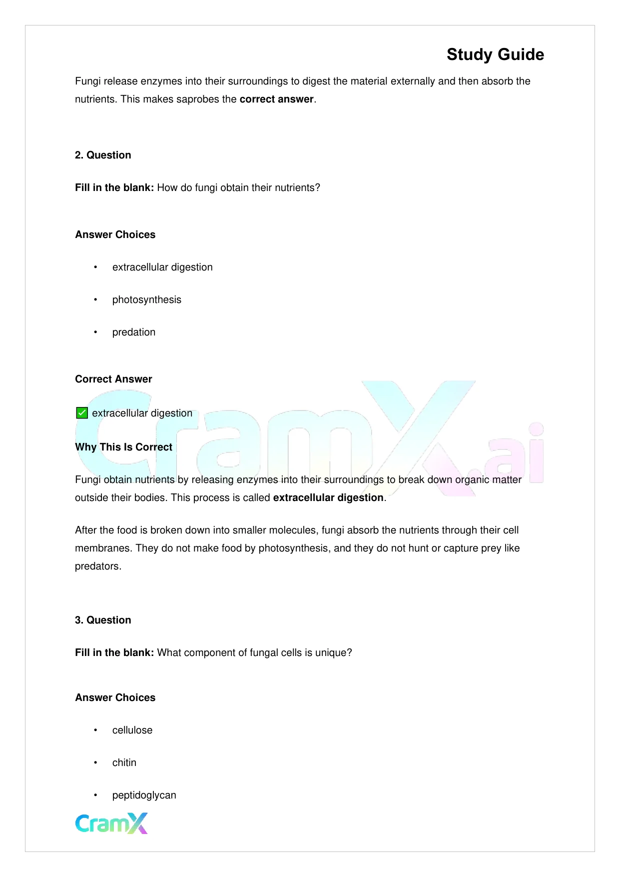 Biology - Fungi - Page 4 preview image