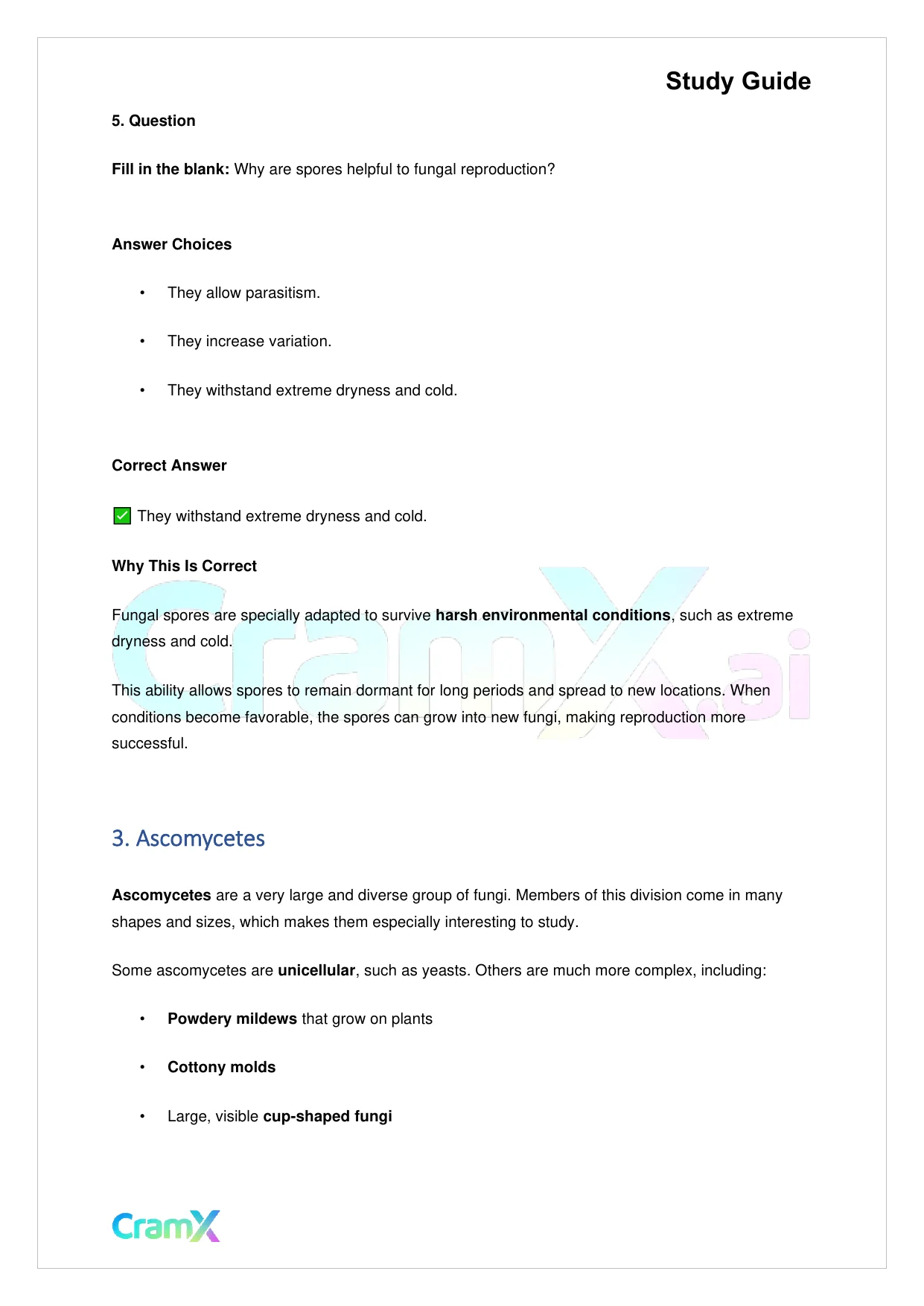 Biology - Fungi - Page 6 preview image