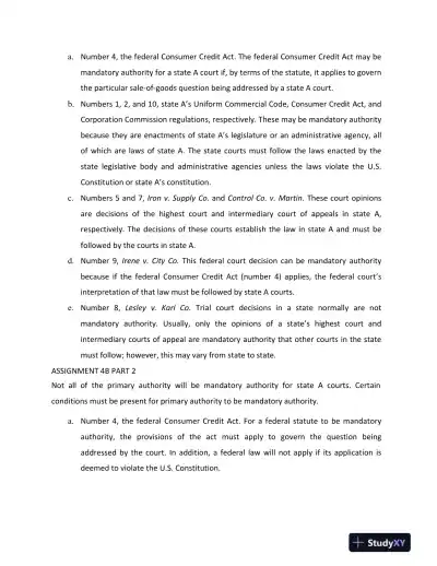 Solution Manual For Legal Research, Analysis, and Writing, 14th Edition - Page 13 preview image