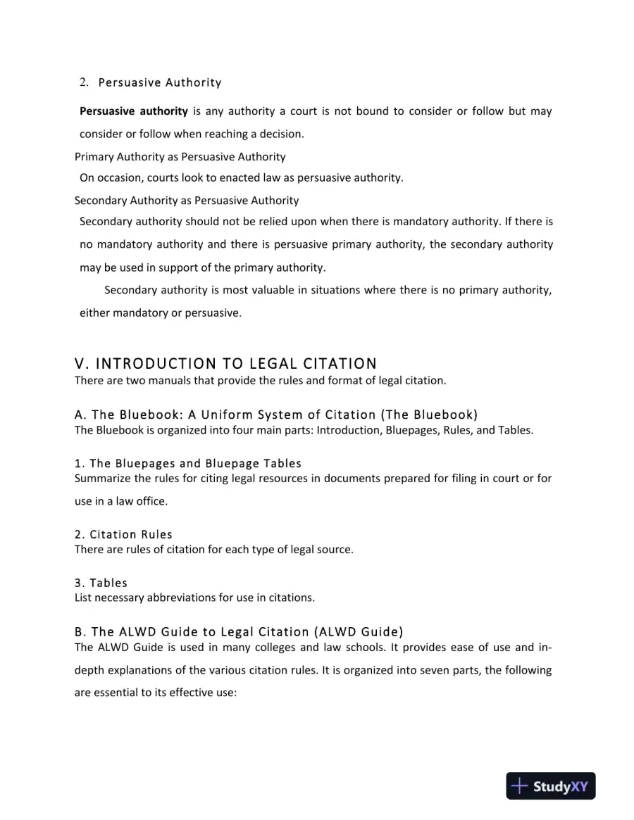Solution Manual For Legal Research, Analysis, and Writing, 14th Edition, page 9