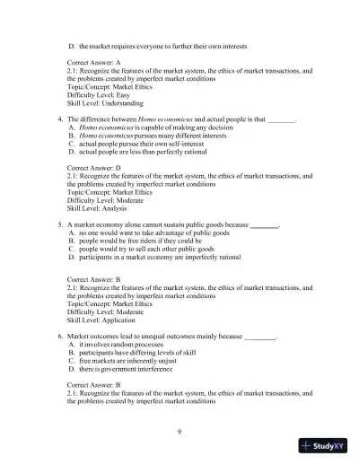 Test Bank for Ethics and the Conduct of Business, 8th Edition - Page 10 preview image