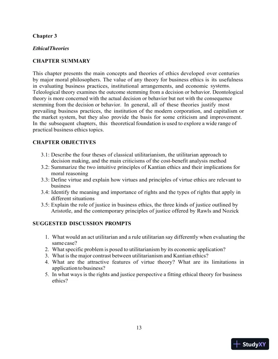 Test Bank for Ethics and the Conduct of Business, 8th Edition, page 14