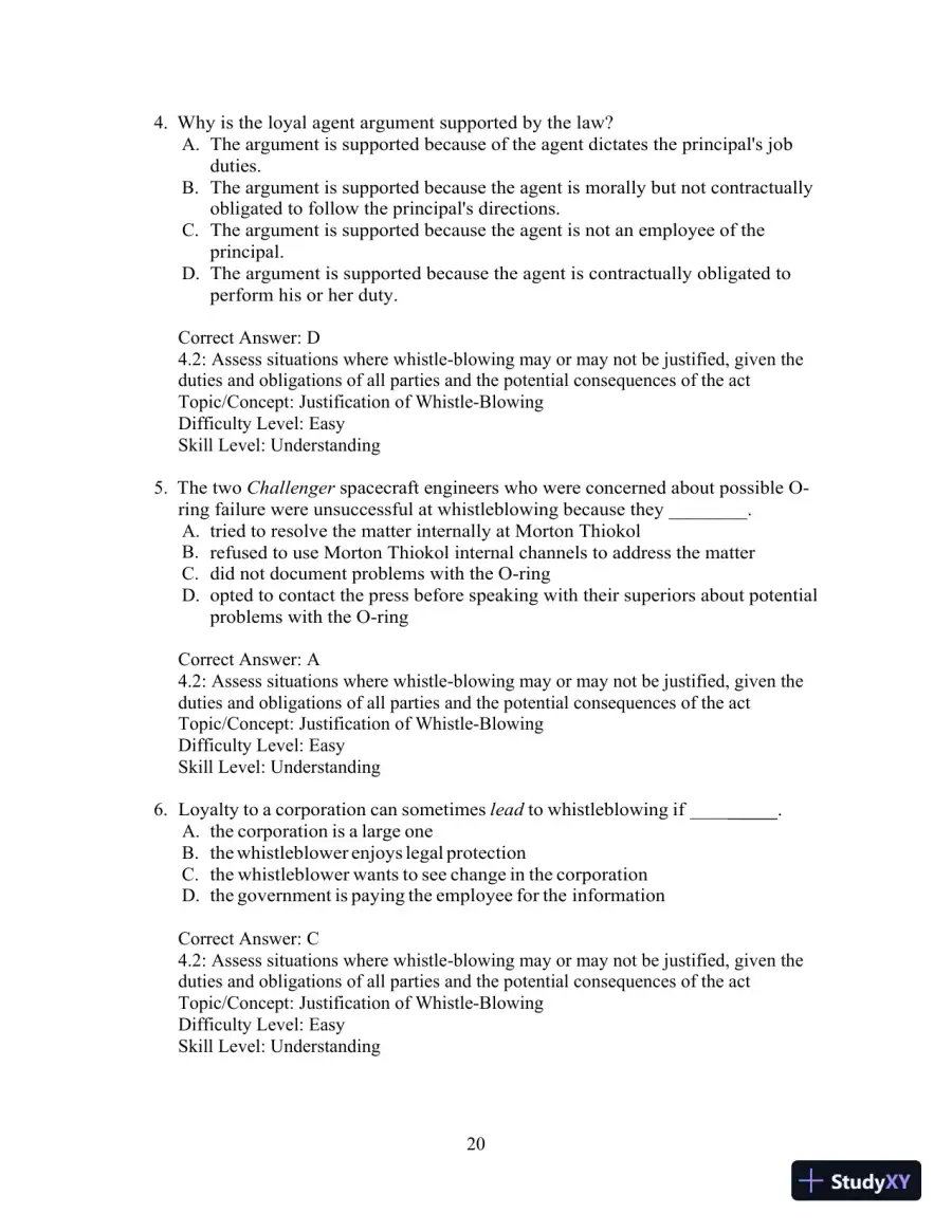 Test Bank for Ethics and the Conduct of Business, 8th Edition, page 21