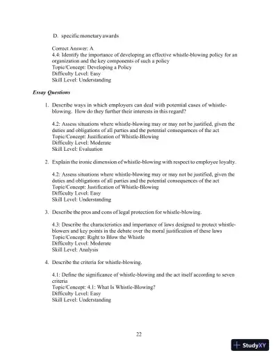 Test Bank for Ethics and the Conduct of Business, 8th Edition - Page 23 preview image