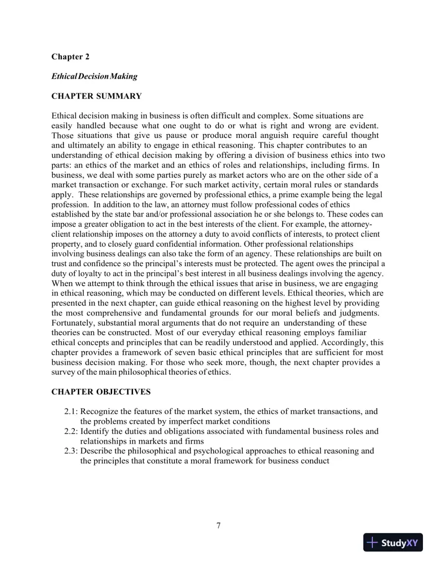 Test Bank for Ethics and the Conduct of Business, 8th Edition, page 8