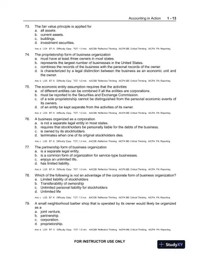 Test Bank For Accounting Principles, 11th Edition - Page 14 preview image