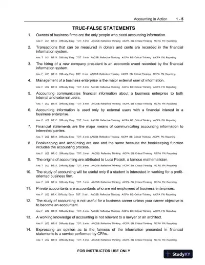 Test Bank For Accounting Principles, 11th Edition - Page 6 preview image