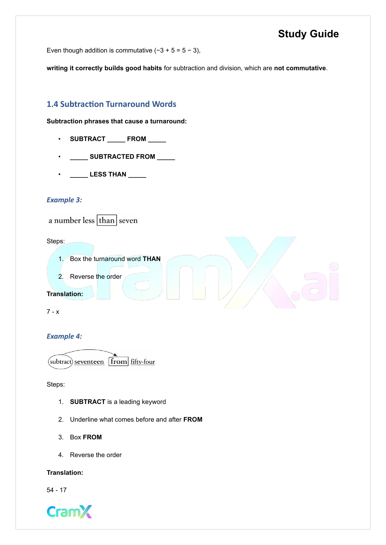 Math Word Problems - Translating Expressions - Page 3 preview image
