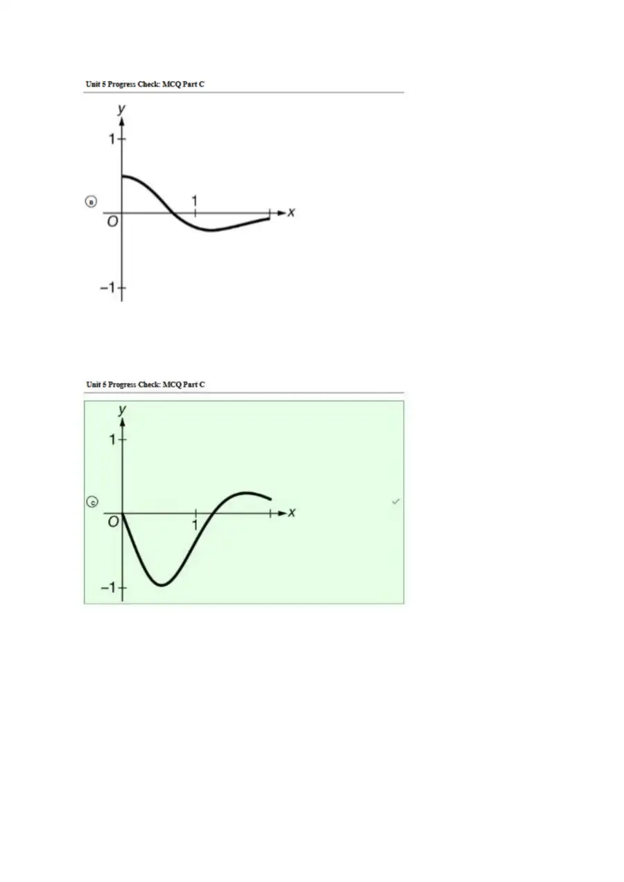 AP Calculus AB Unit 5 Progress Check Scoring Guide, page 2
