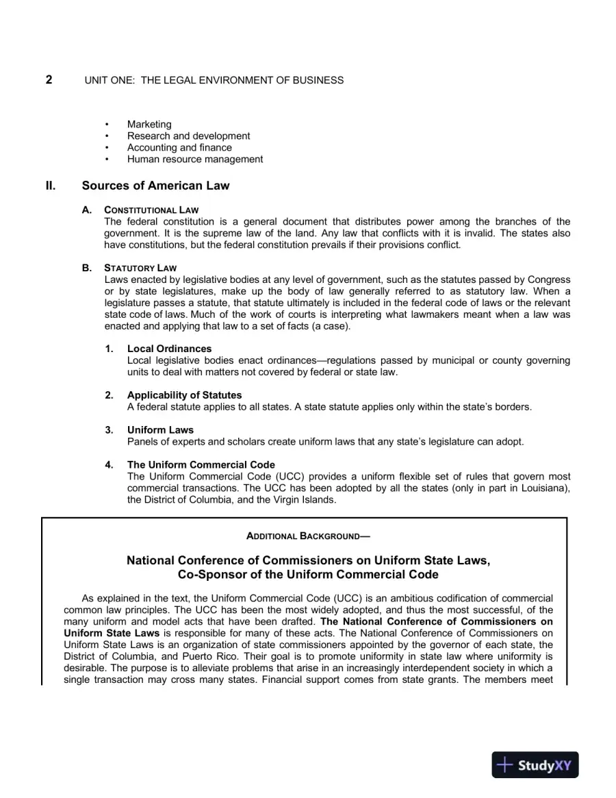Solution Manual For Business Law Today: The Essentials, 12th Edition, page 3