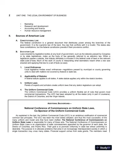 Solution Manual For Business Law Today: The Essentials, 12th Edition - Page 3 preview image