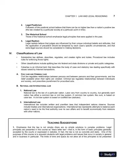 Solution Manual For Business Law Today: The Essentials, 12th Edition - Page 8 preview image