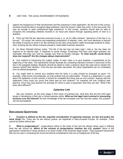 Solution Manual For Business Law Today: The Essentials, 12th Edition - Page 9 preview image