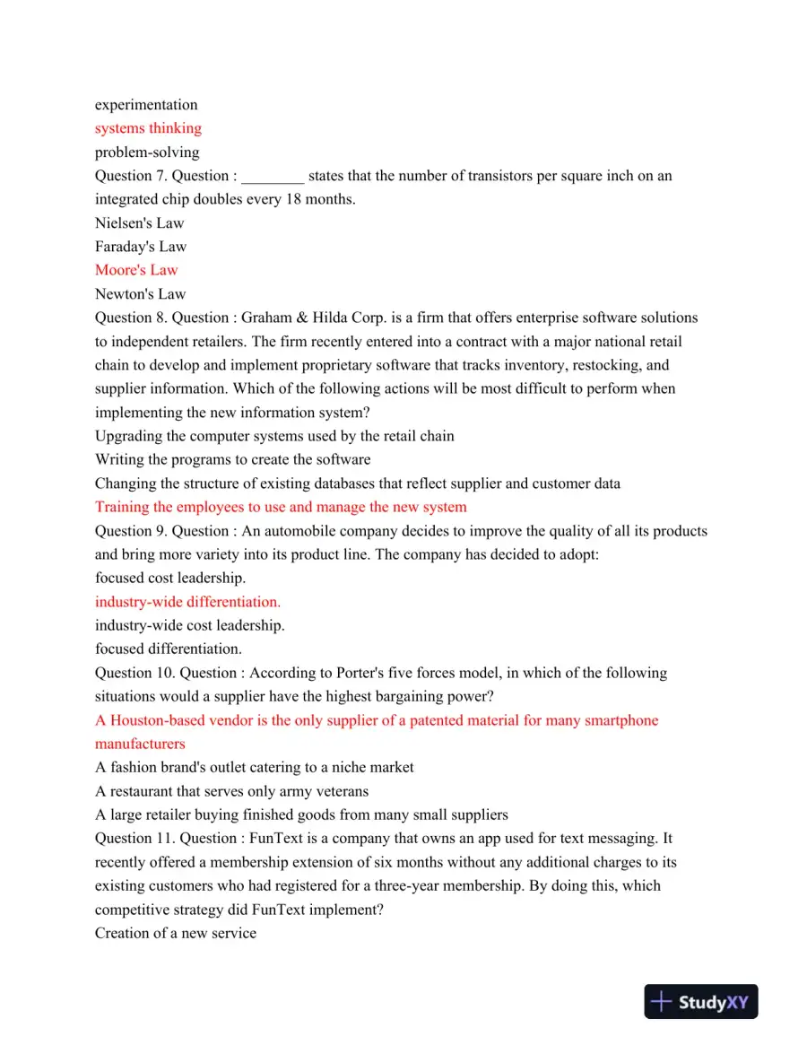 Saint GBA 327 Exam 1 Module 3 Latest 2015, page 3