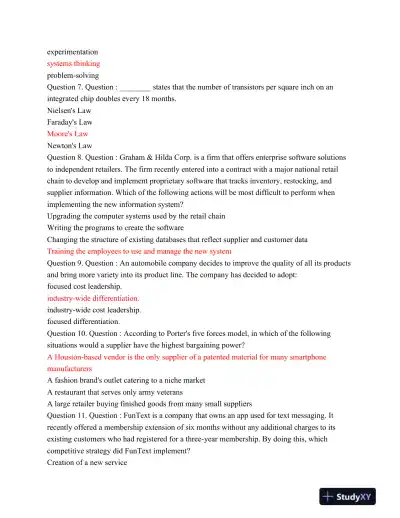 Saint GBA 327 Exam 1 Module 3 Latest 2015 - Page 3 preview image