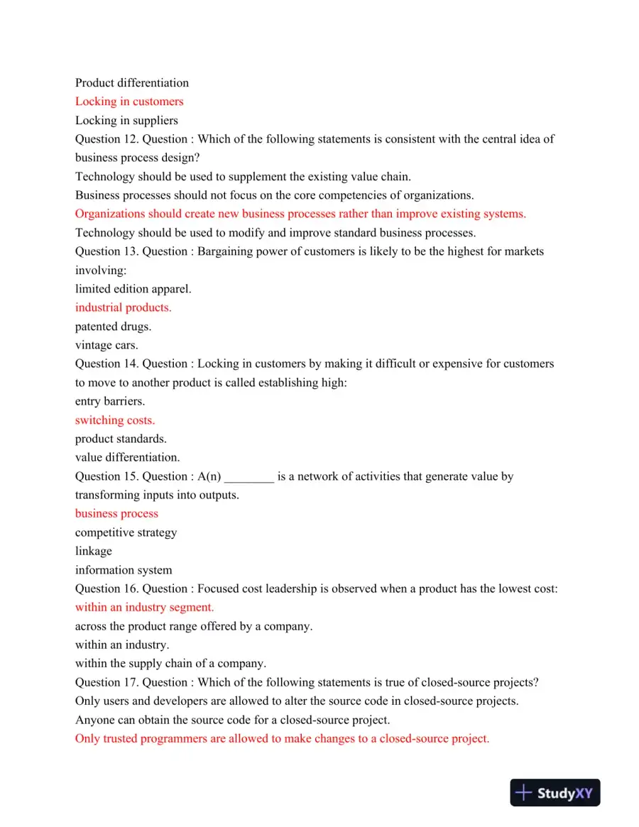 Saint GBA 327 Exam 1 Module 3 Latest 2015, page 4