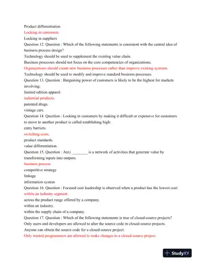 Saint GBA 327 Exam 1 Module 3 Latest 2015 - Page 4 preview image