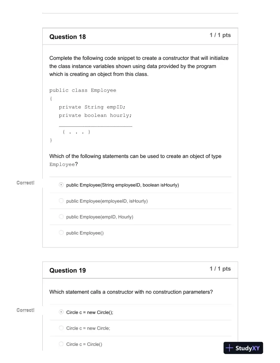 IST242 Computer Science Midterm Exam With Answers (65 Solved Questions), page 10