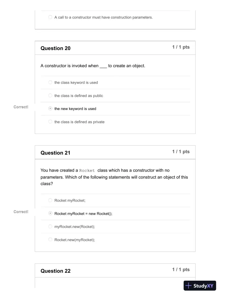 IST242 Computer Science Midterm Exam With Answers (65 Solved Questions), page 11