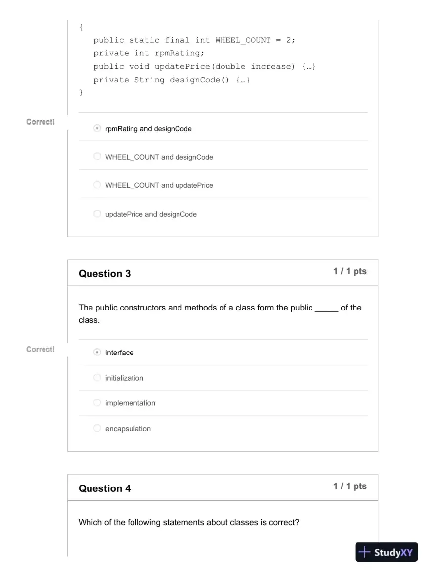 IST242 Computer Science Midterm Exam With Answers (65 Solved Questions), page 3