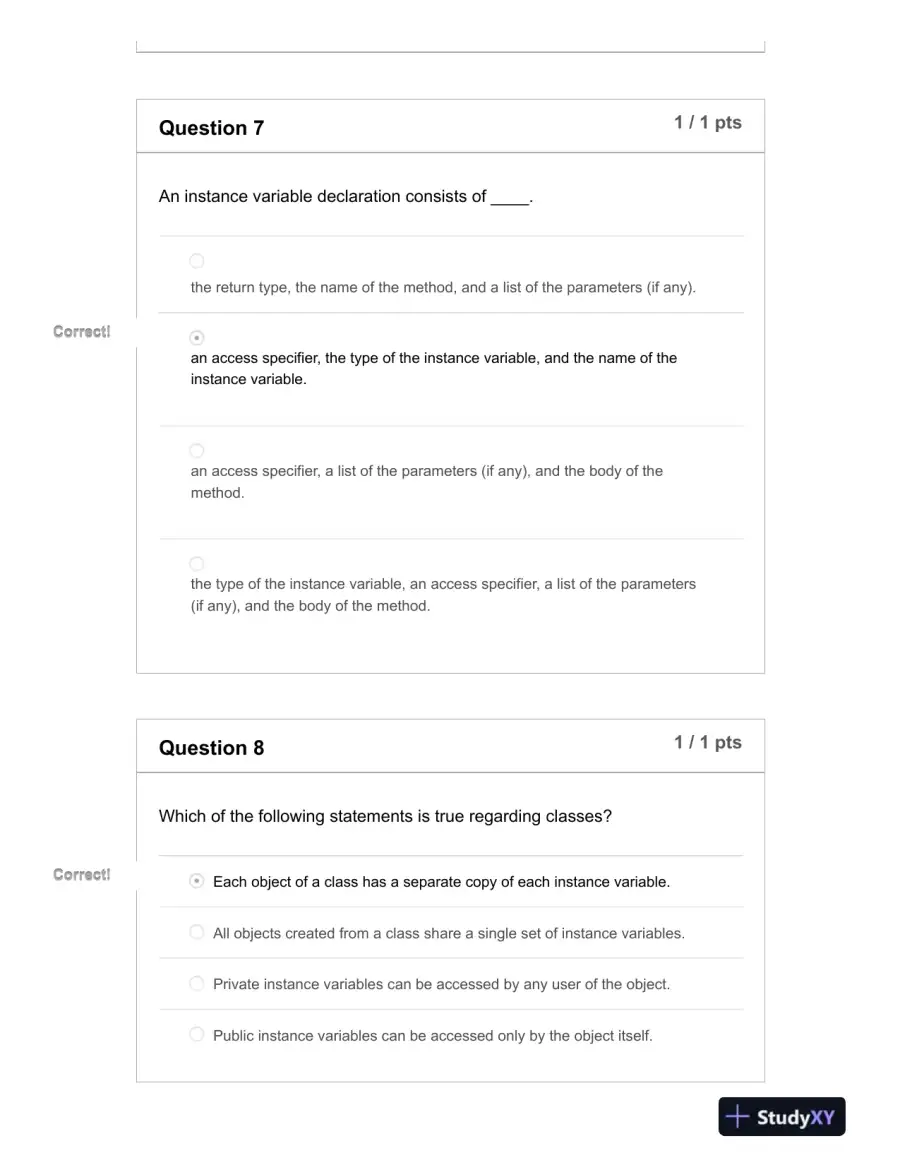 IST242 Computer Science Midterm Exam With Answers (65 Solved Questions), page 5