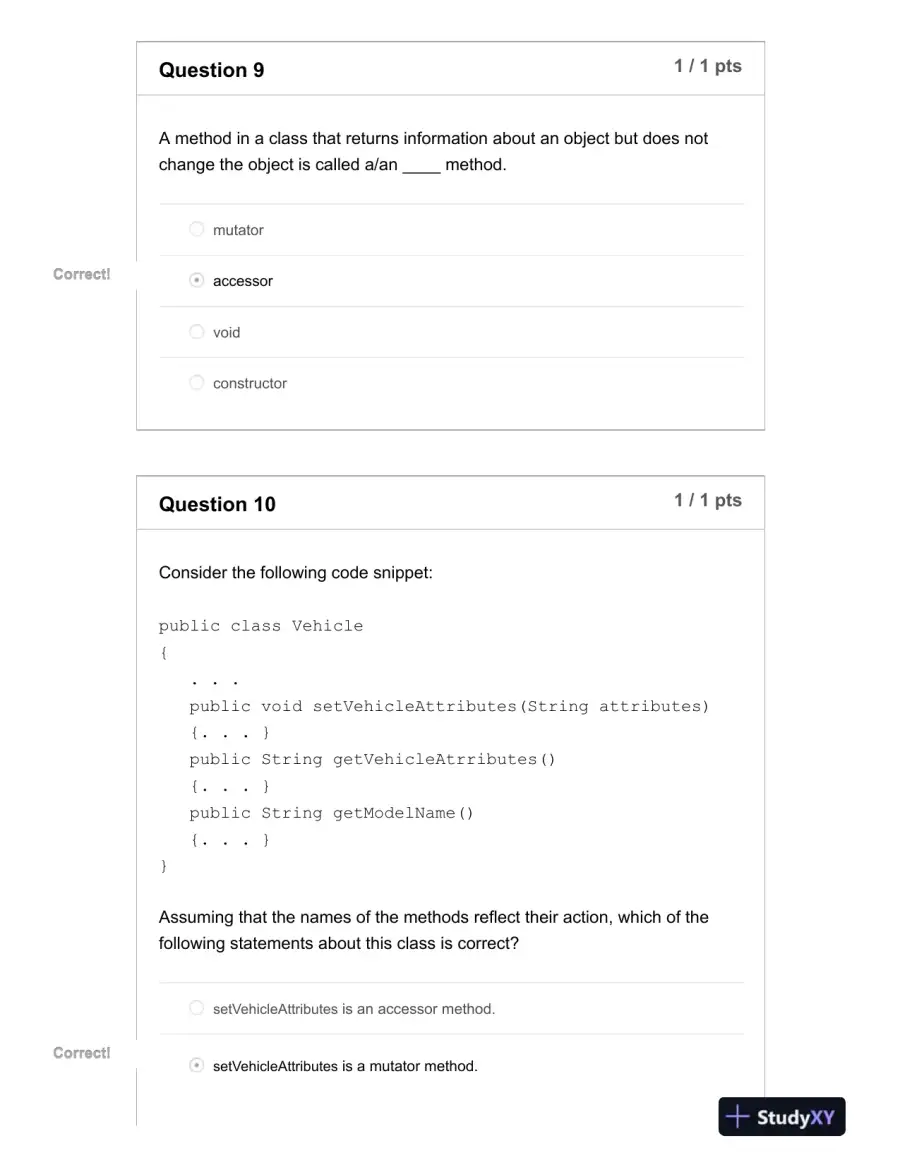 IST242 Computer Science Midterm Exam With Answers (65 Solved Questions), page 6