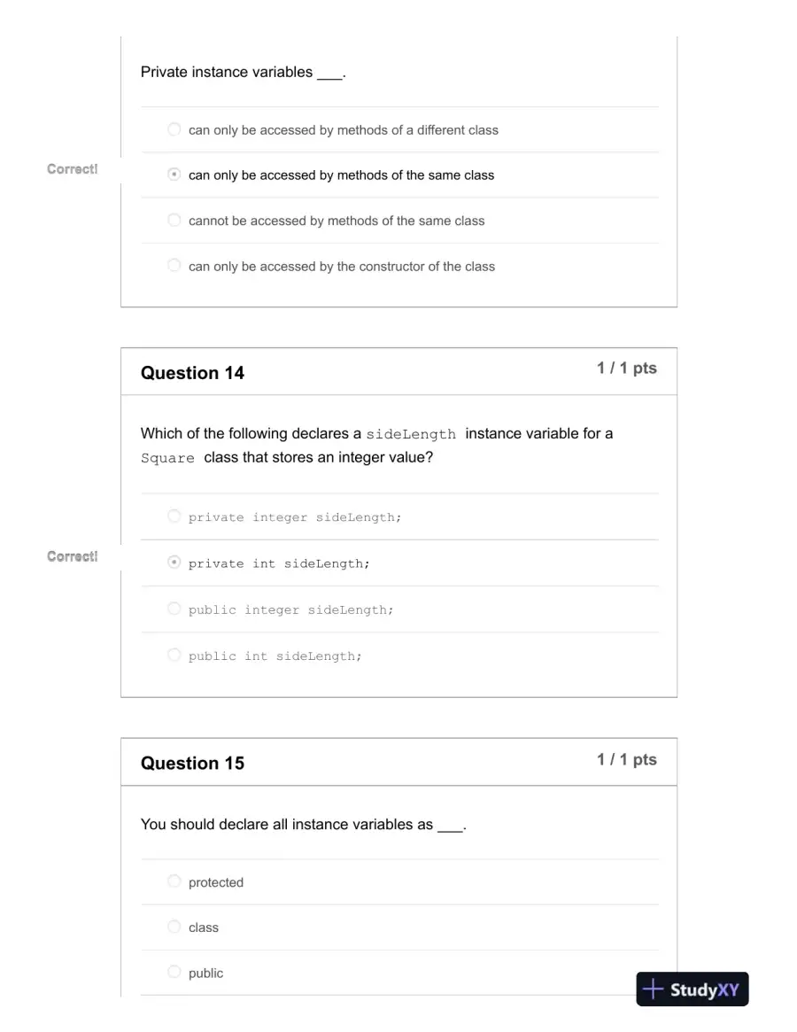 IST242 Computer Science Midterm Exam With Answers (65 Solved Questions), page 8