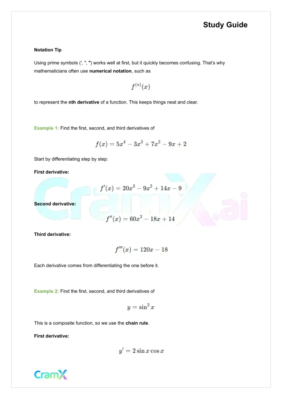 Calculus - The Derivative, page 8