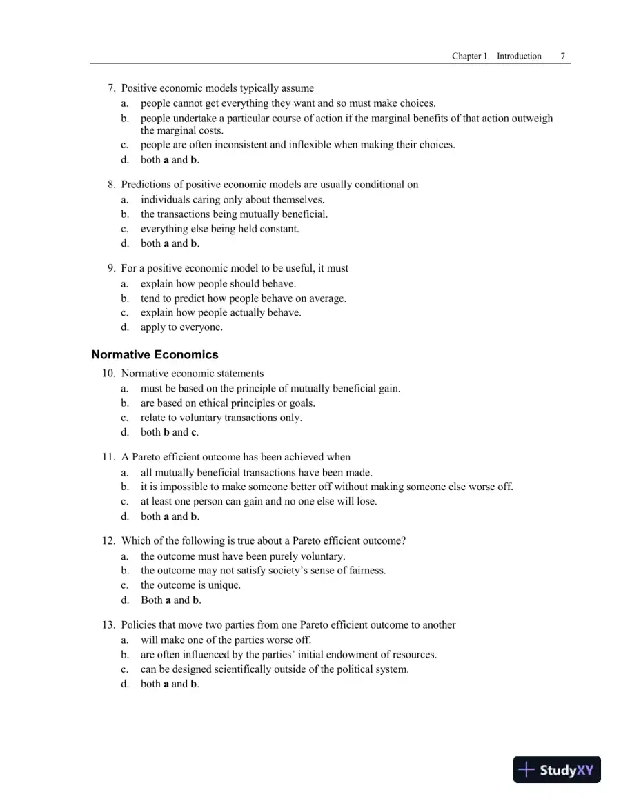 Solution Manual For Modern Labor Economics: Theory and Public Policy, 13th Edition, page 11