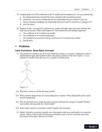 Solution Manual For Modern Labor Economics: Theory and Public Policy, 13th Edition - Page 13 preview image