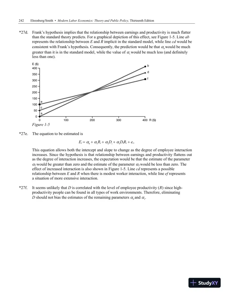 Solution Manual For Modern Labor Economics: Theory and Public Policy, 13th Edition, page 9