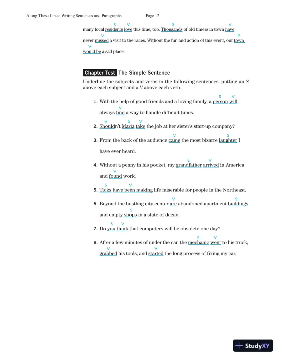Solution Manual for Along These Lines: Writing Paragraphs and Essays with Writing from Reading Strategies, MLA Update, 7th Edition, page 14
