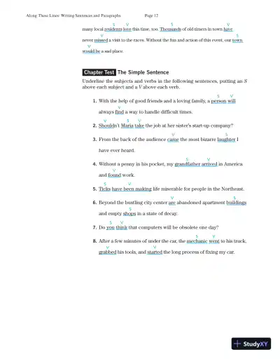 Solution Manual for Along These Lines: Writing Paragraphs and Essays with Writing from Reading Strategies, MLA Update, 7th Edition - Page 14 preview image