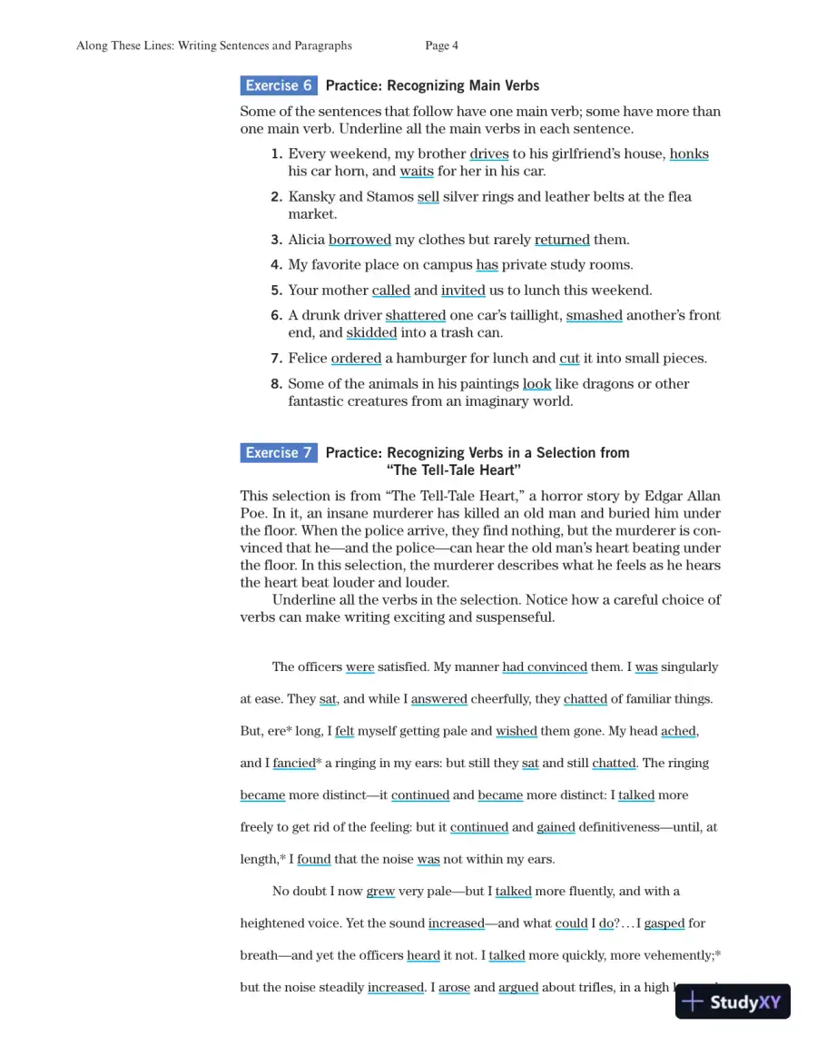Solution Manual for Along These Lines: Writing Paragraphs and Essays with Writing from Reading Strategies, MLA Update, 7th Edition, page 6