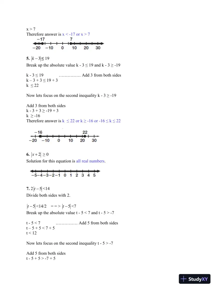 Absolute Value Equations and Inequalities, page 3