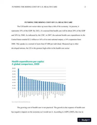 Funding The Rising Cost of U.S. Health Care - Page 3 preview image