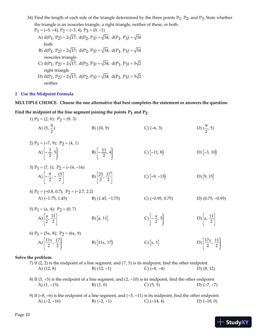 College Algebra: Concepts Through Functions, 4th Edition Test Bank, page 11