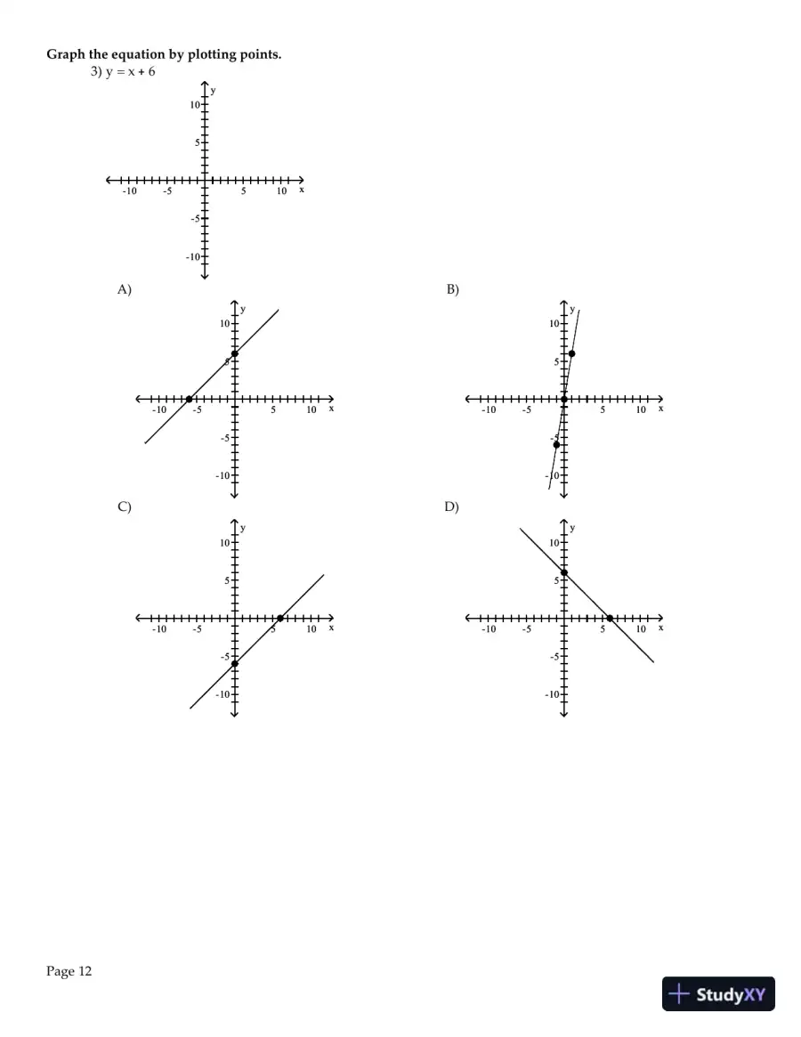 College Algebra: Concepts Through Functions, 4th Edition Test Bank, page 13