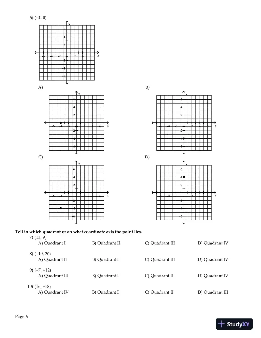 College Algebra: Concepts Through Functions, 4th Edition Test Bank, page 7