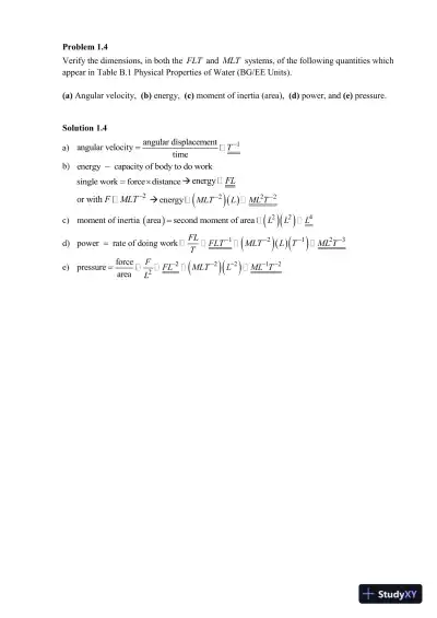 Solution Manual For Munson, Young and Okiishi's Fundamentals of Fluid Mechanics, 8th Edition - Page 11 preview image