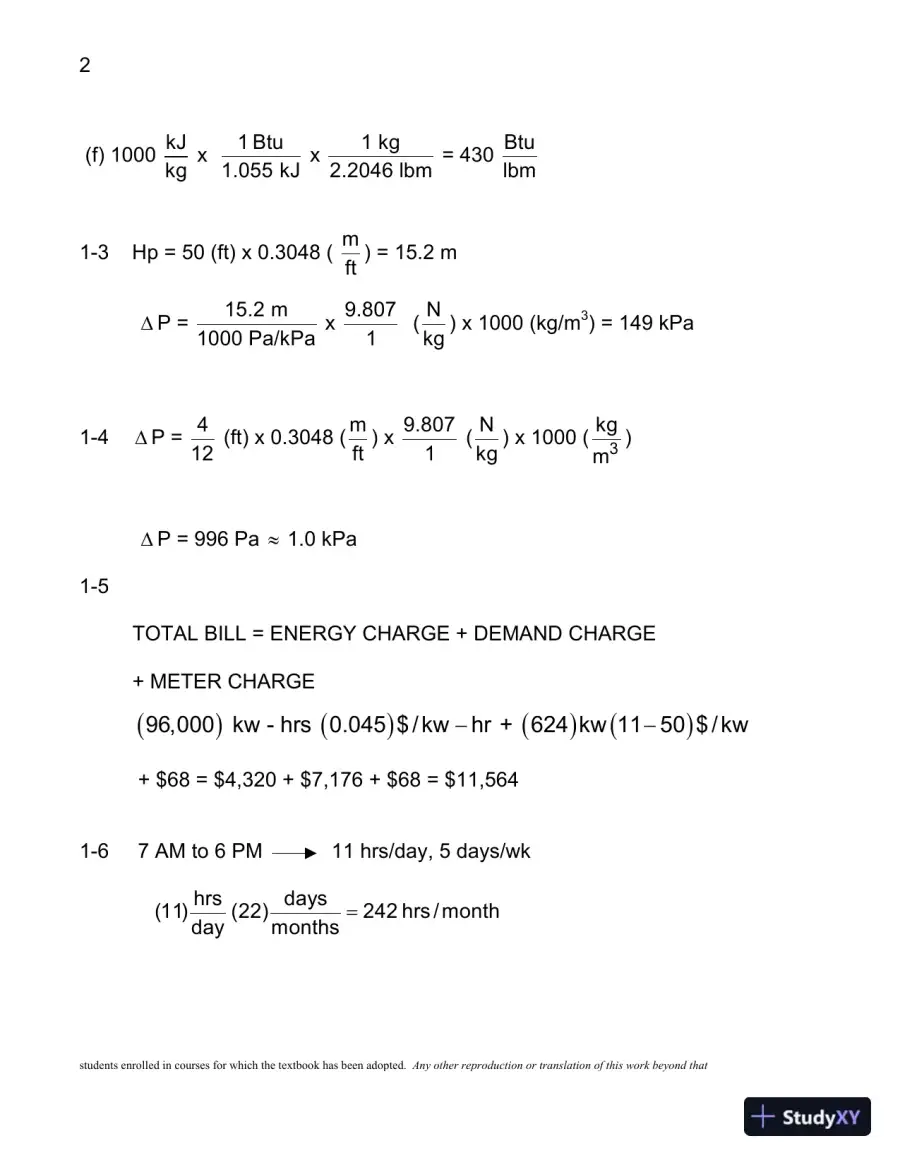 Solution Manual For Munson, Young and Okiishi's Fundamentals of Fluid Mechanics, 8th Edition, page 3