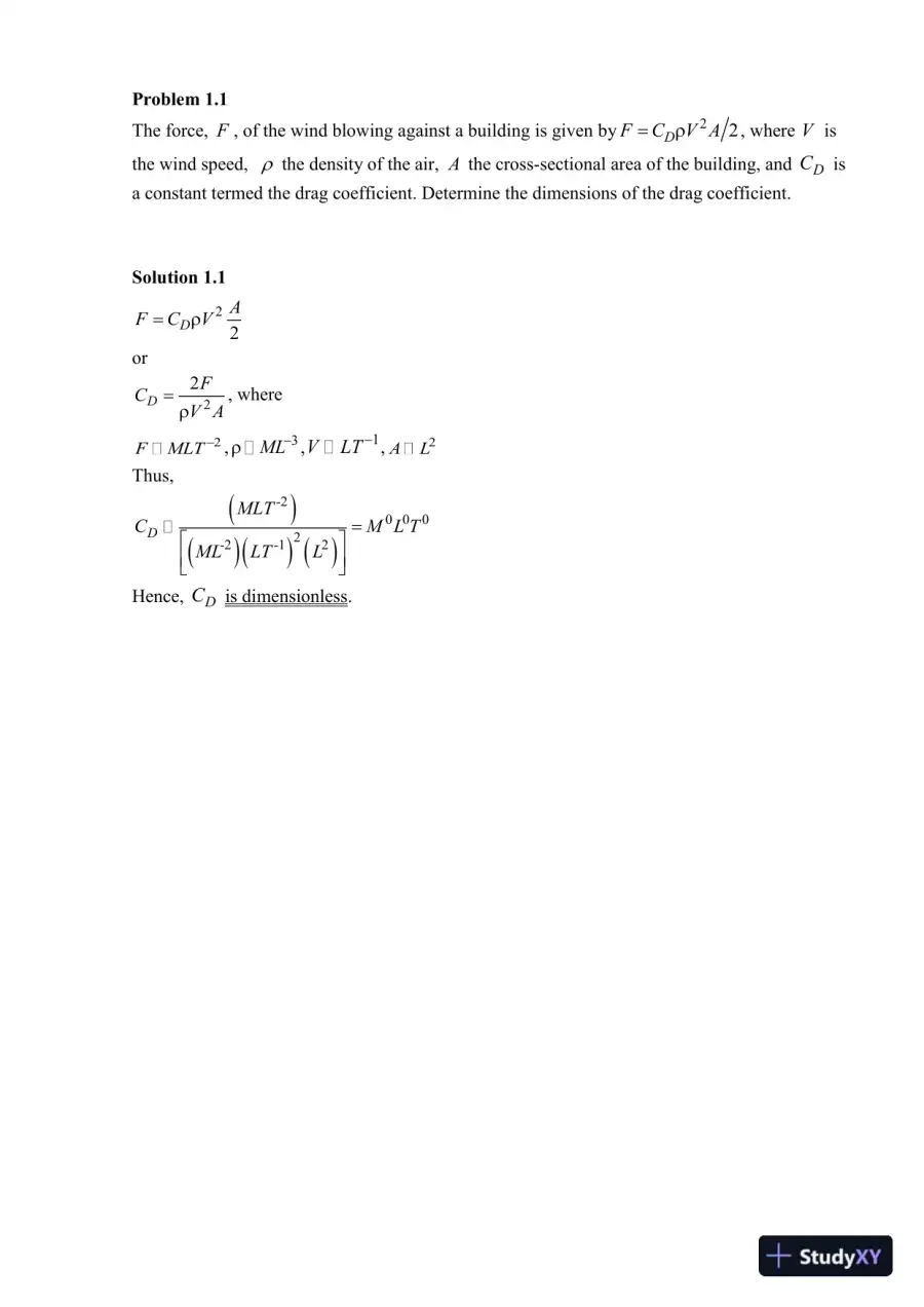 Solution Manual For Munson, Young and Okiishi's Fundamentals of Fluid Mechanics, 8th Edition, page 8