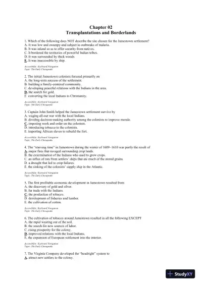 Test Bank For The Unfinished Nation: A Concise History Of The American People, 8th Edition - Page 13 preview image