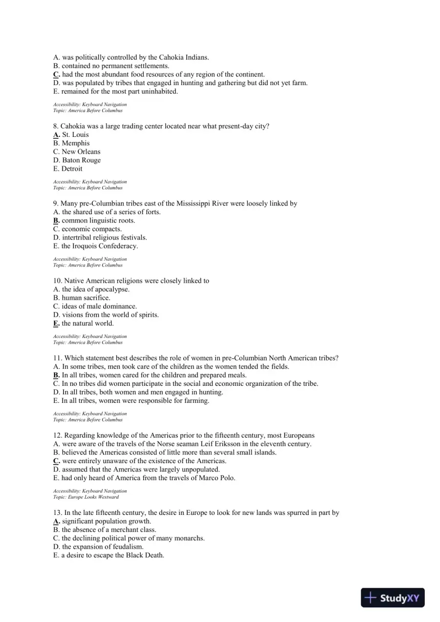 Test Bank For The Unfinished Nation: A Concise History Of The American People, 8th Edition, page 3